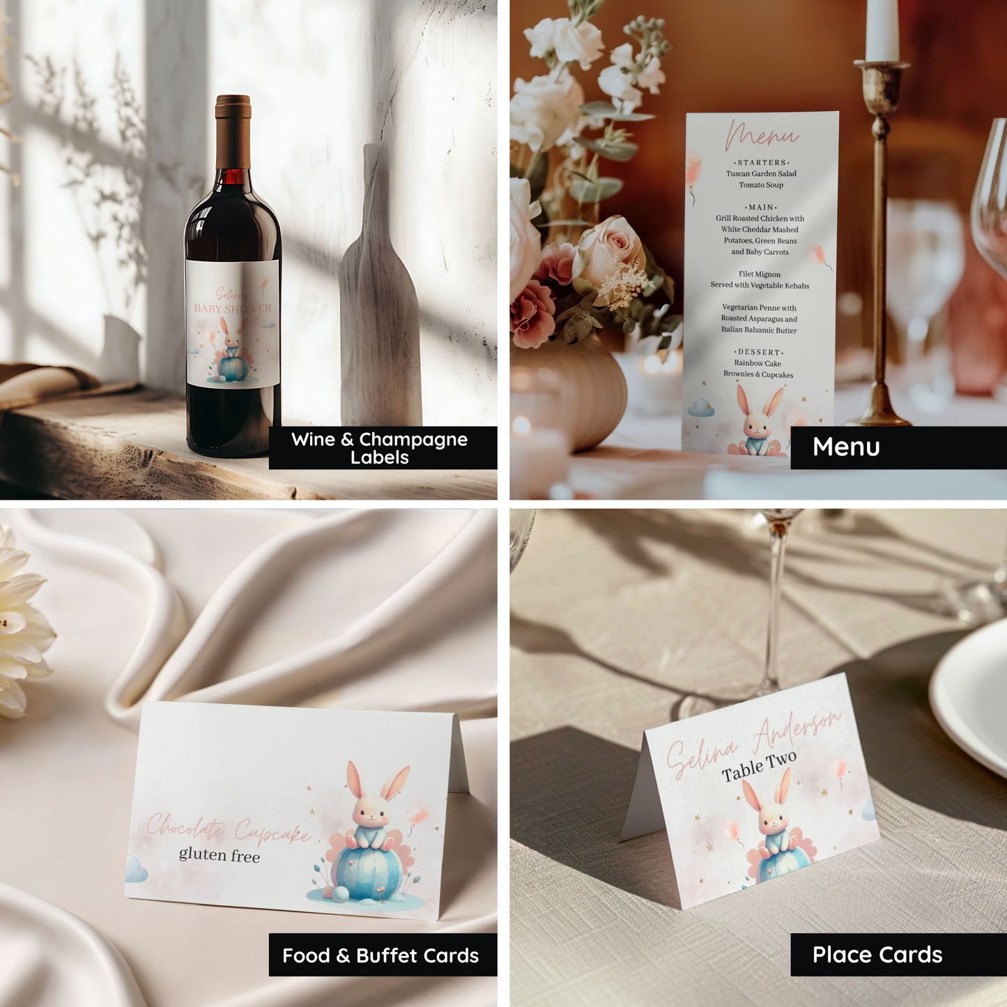 Baby Shower Bundle - Bunny Love Theme ๐ฐ