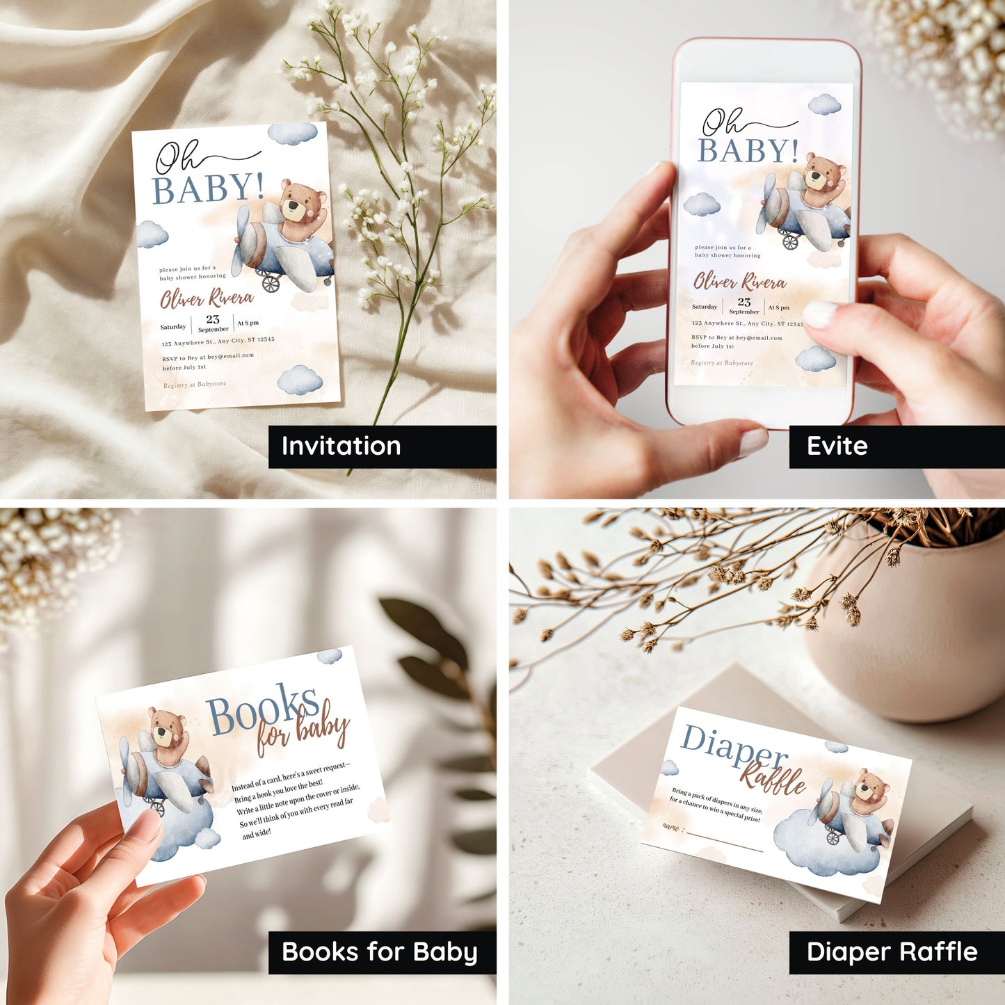 Baby Shower Bundle - Teddy Bear Theme ๐ป