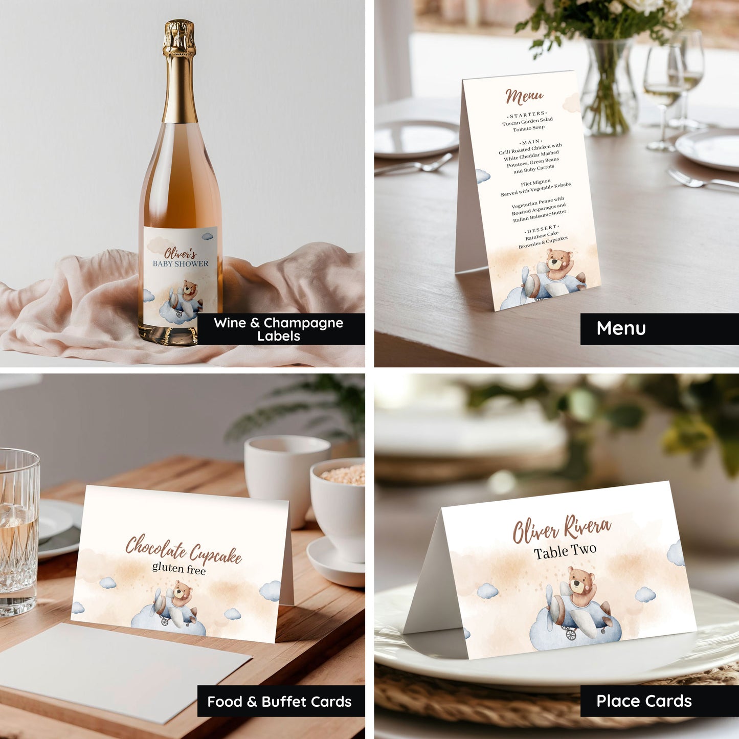 Baby Shower Bundle - Teddy Bear Theme ๐ป