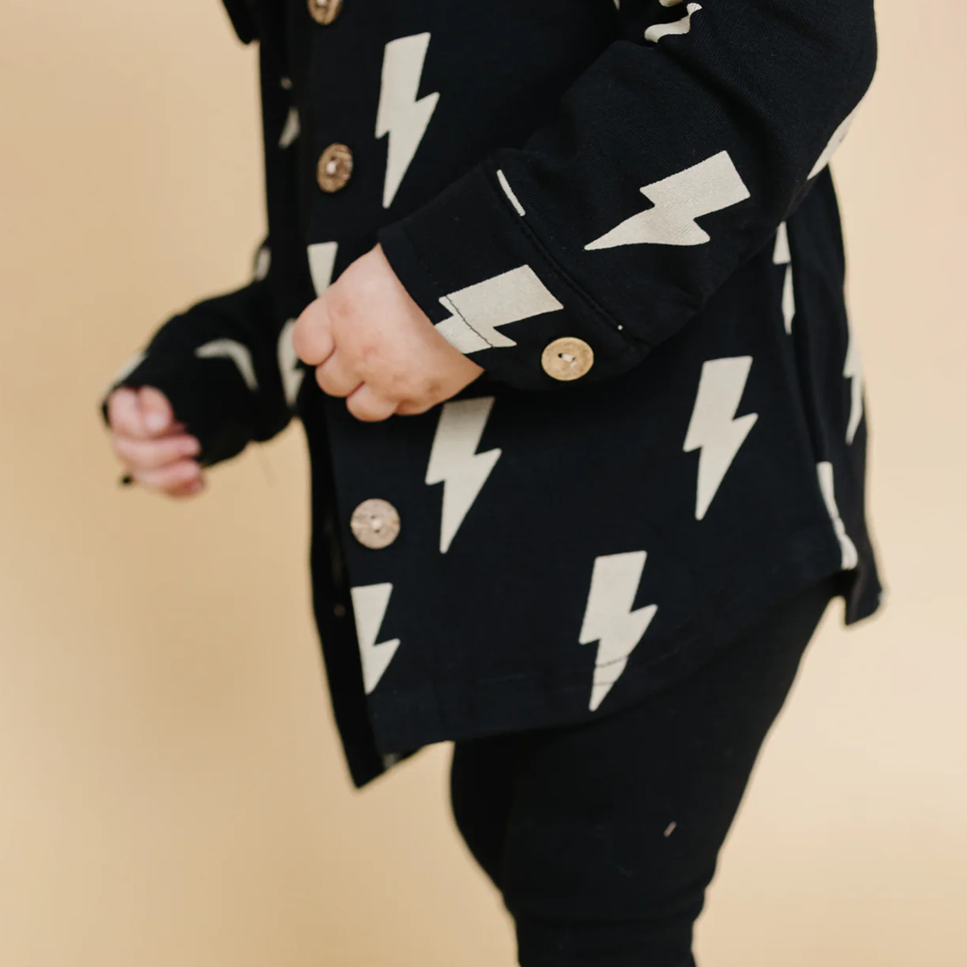 Shacket | Black Bolts
