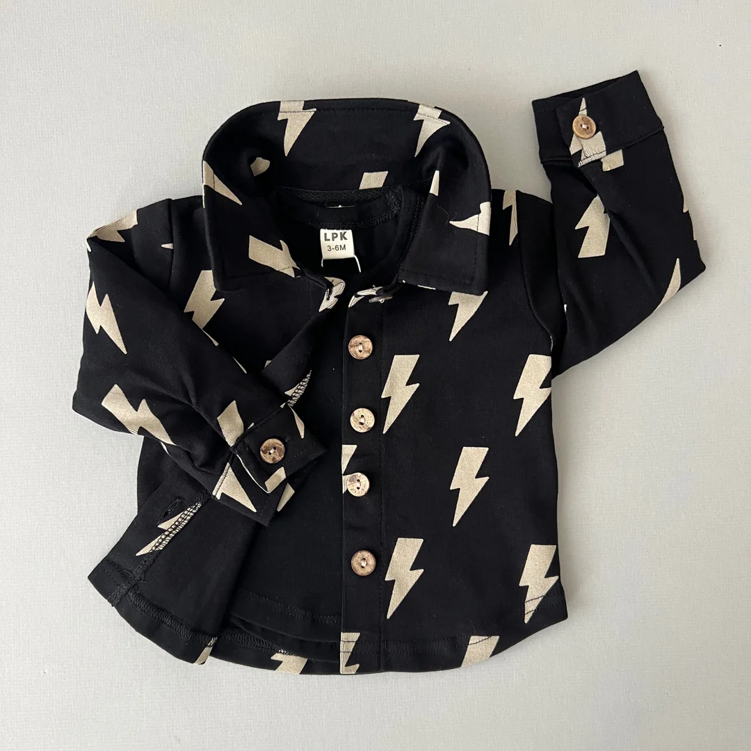 Shacket | Black Bolts