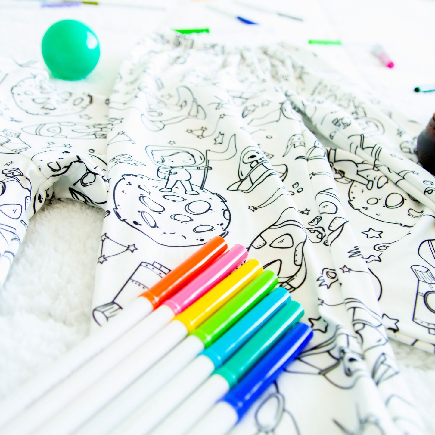 Space World Colorable Pajama Set