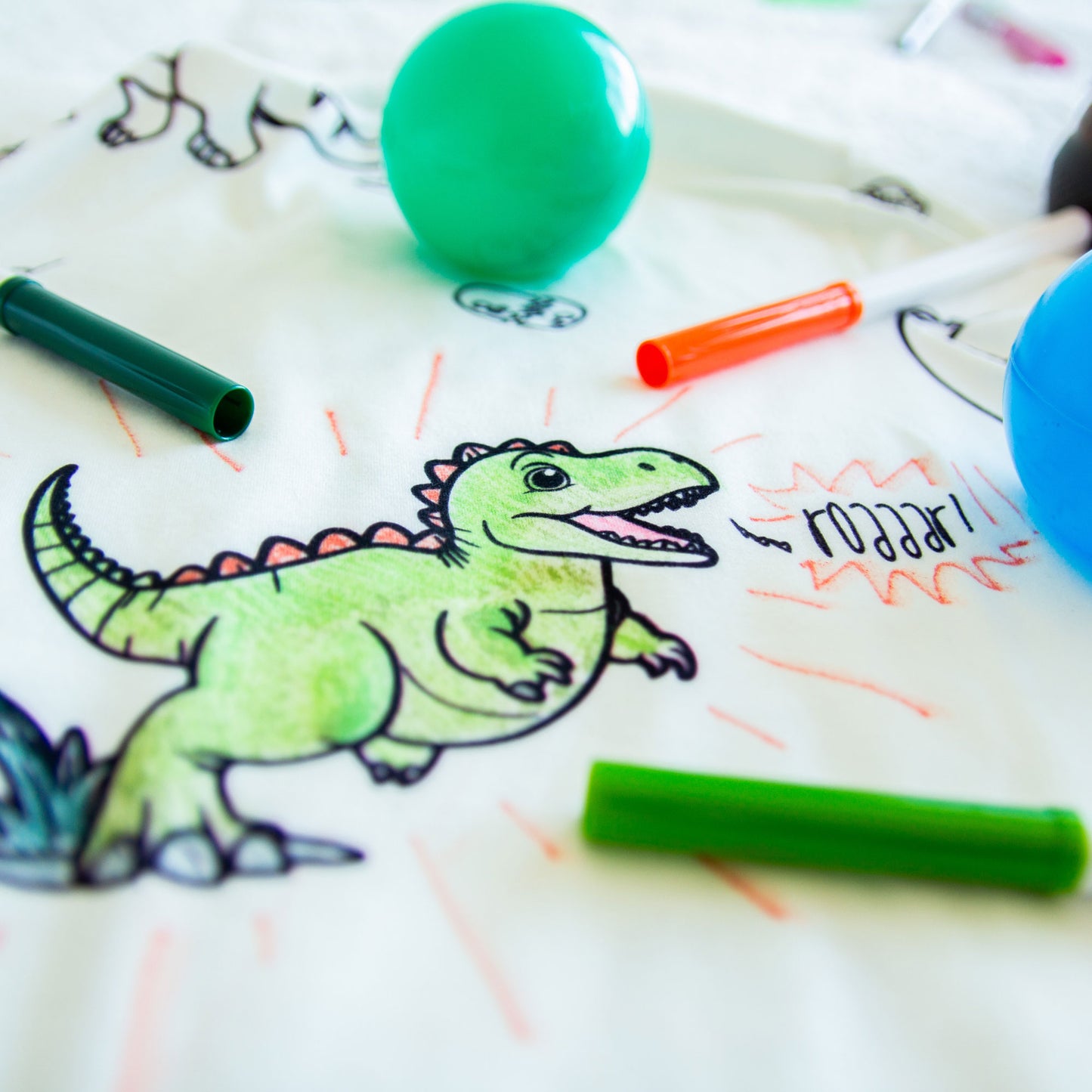 Dino World Colorable Pajama Set