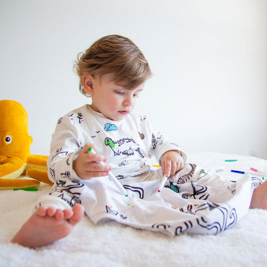 Colorable Kids Pajamas: Paint as Many Times as You Want and Add a Permanent Touch to Your Style!