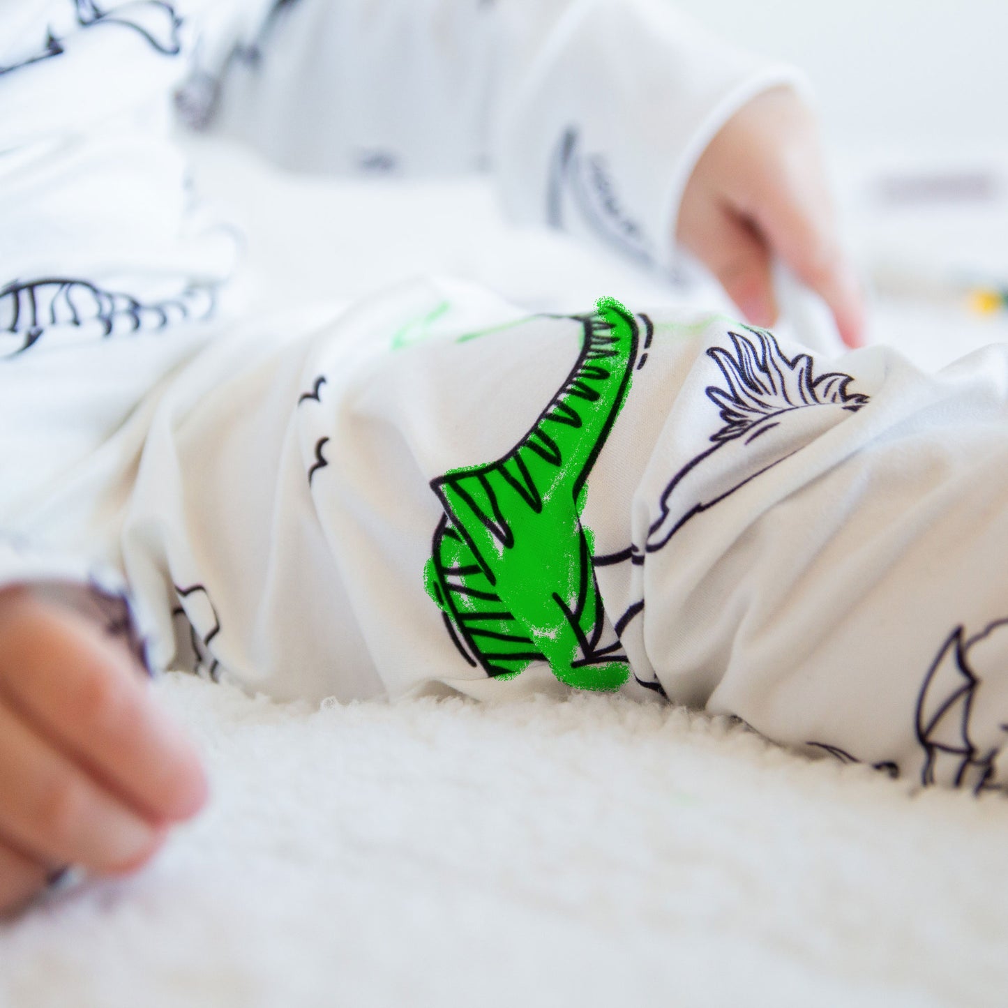Dino World Colorable Pajama Set